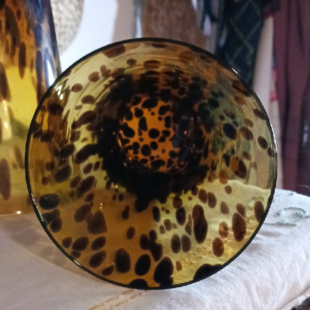 Tortoiseshell Glass Tumblers Set - Picture 2 of 6